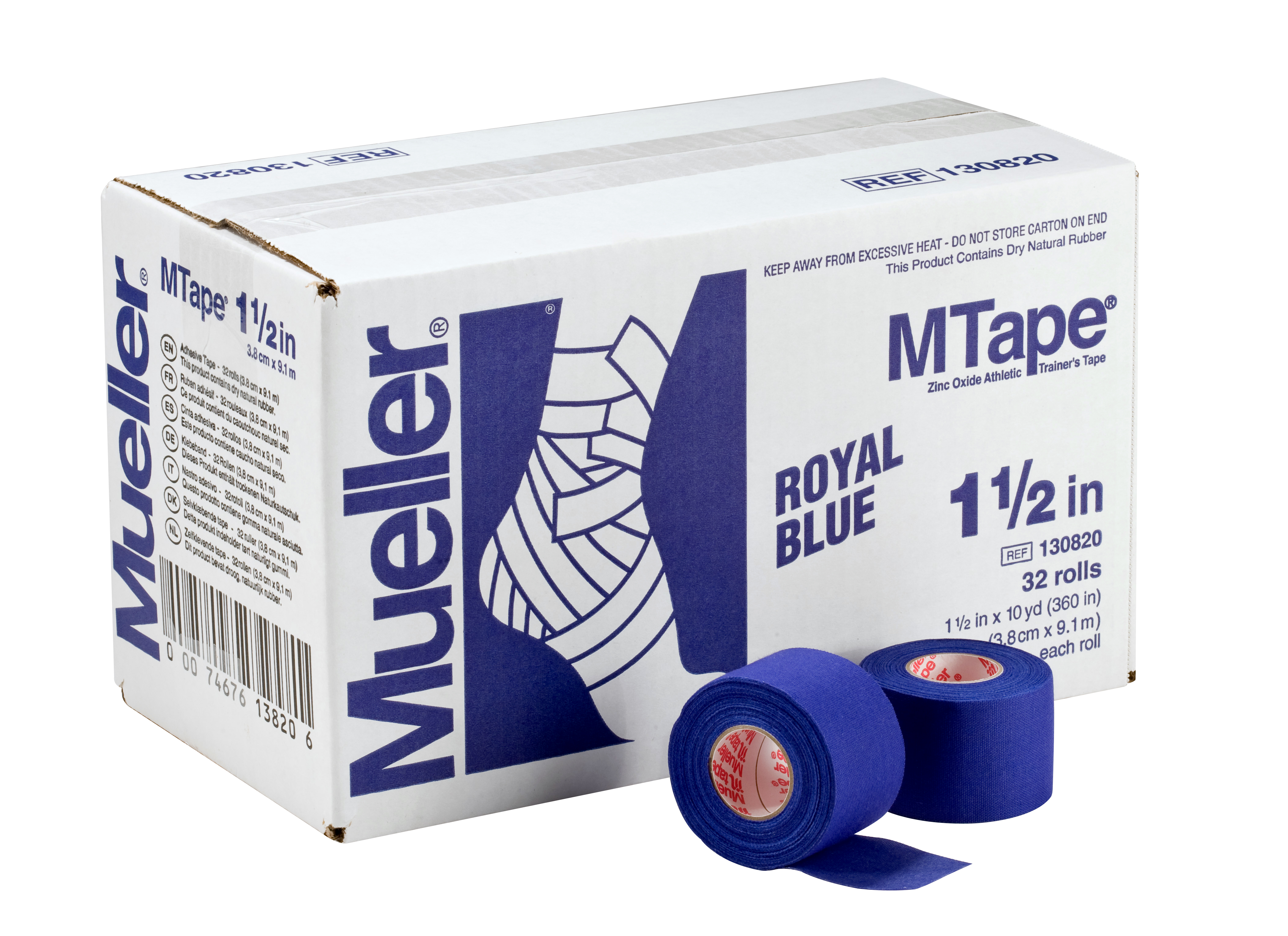 Mueller M-Tape 3,8cm - Blau 32 Rollen