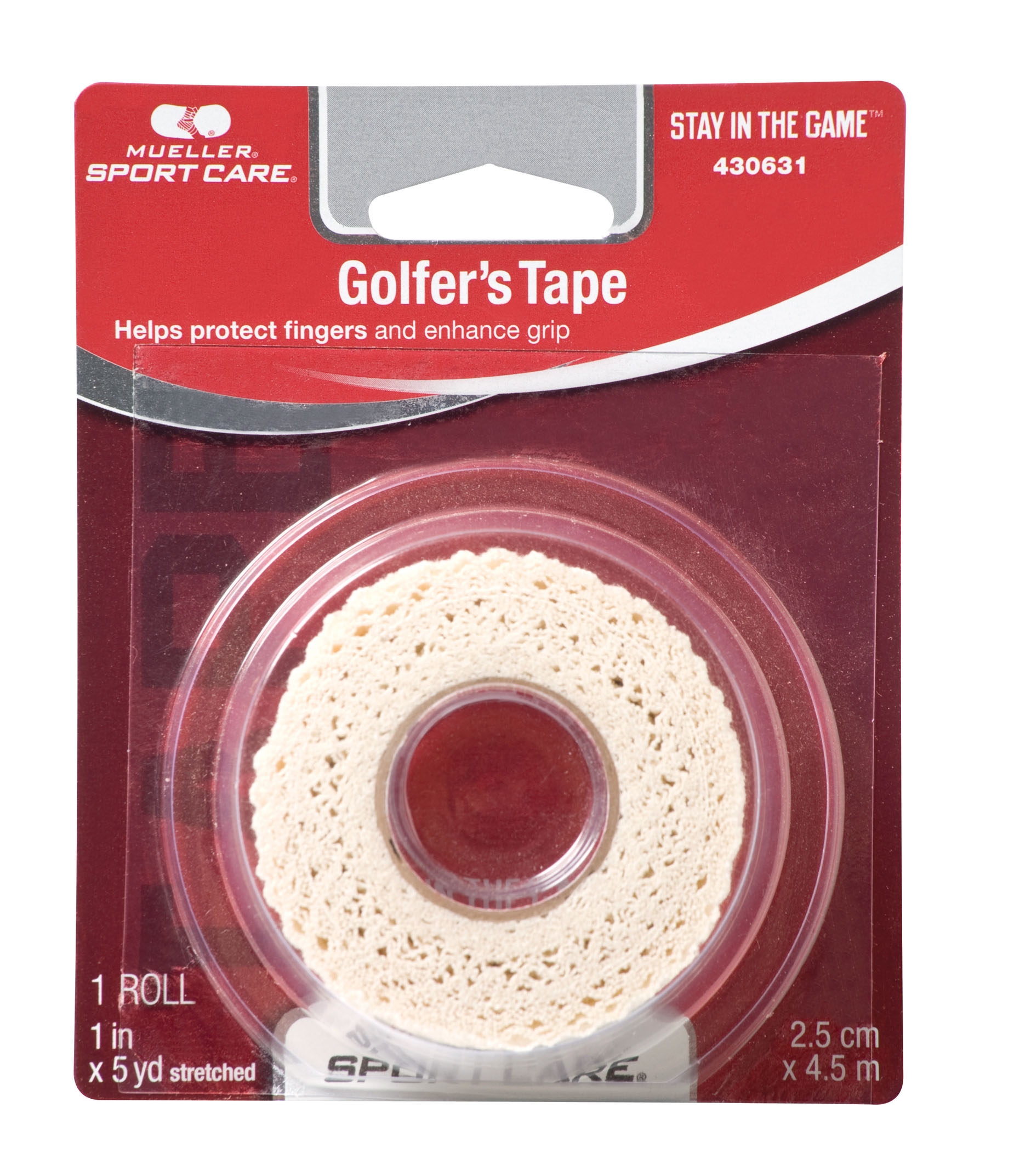Mueller Golfer's Tape, 2,5cm x 4,5m white