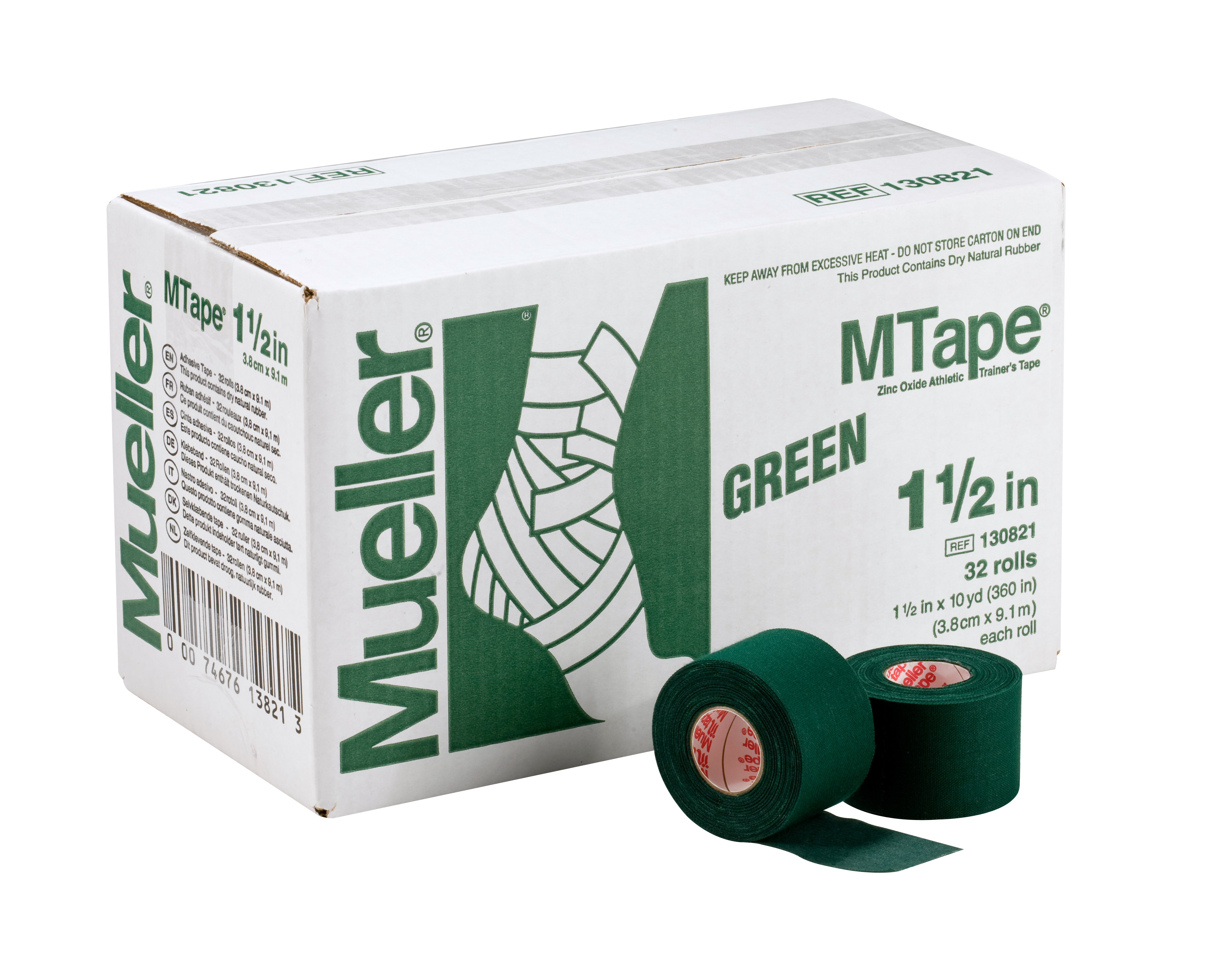 Mueller M-Tape 3,8cm - Grün 32 Rollen