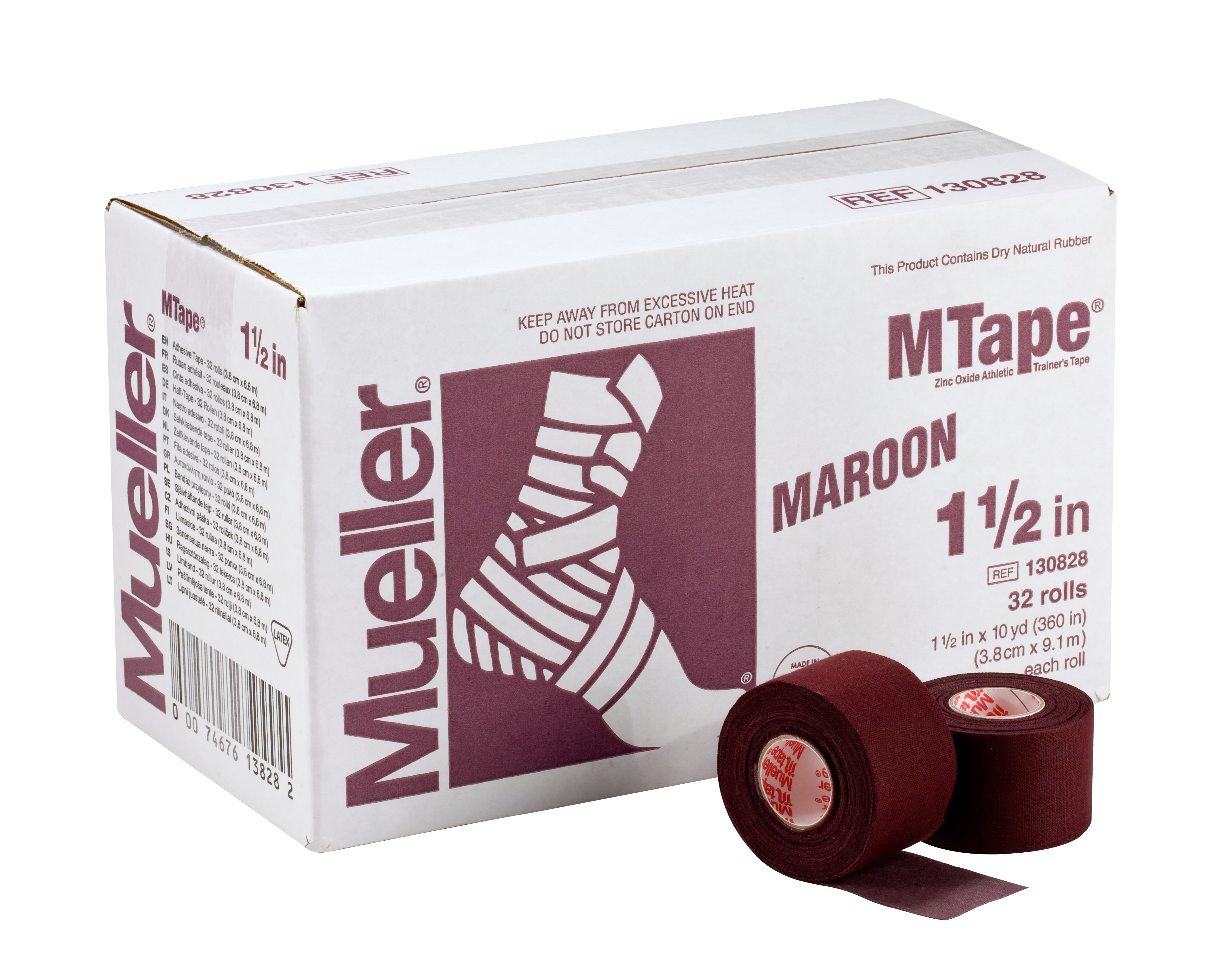 Mueller M-Tape 3,8cm - Bordeaux 32 Rollen