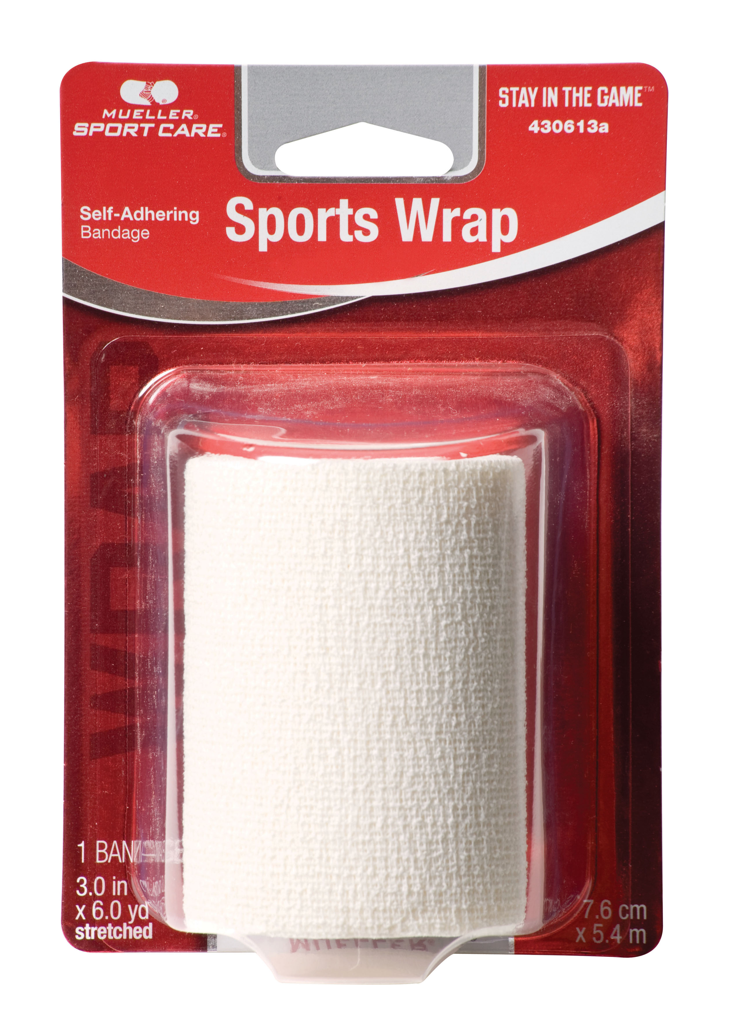 Mueller Sports Wrap 7,6cm x 5,4m kohäsives Tape Vorteilskarton