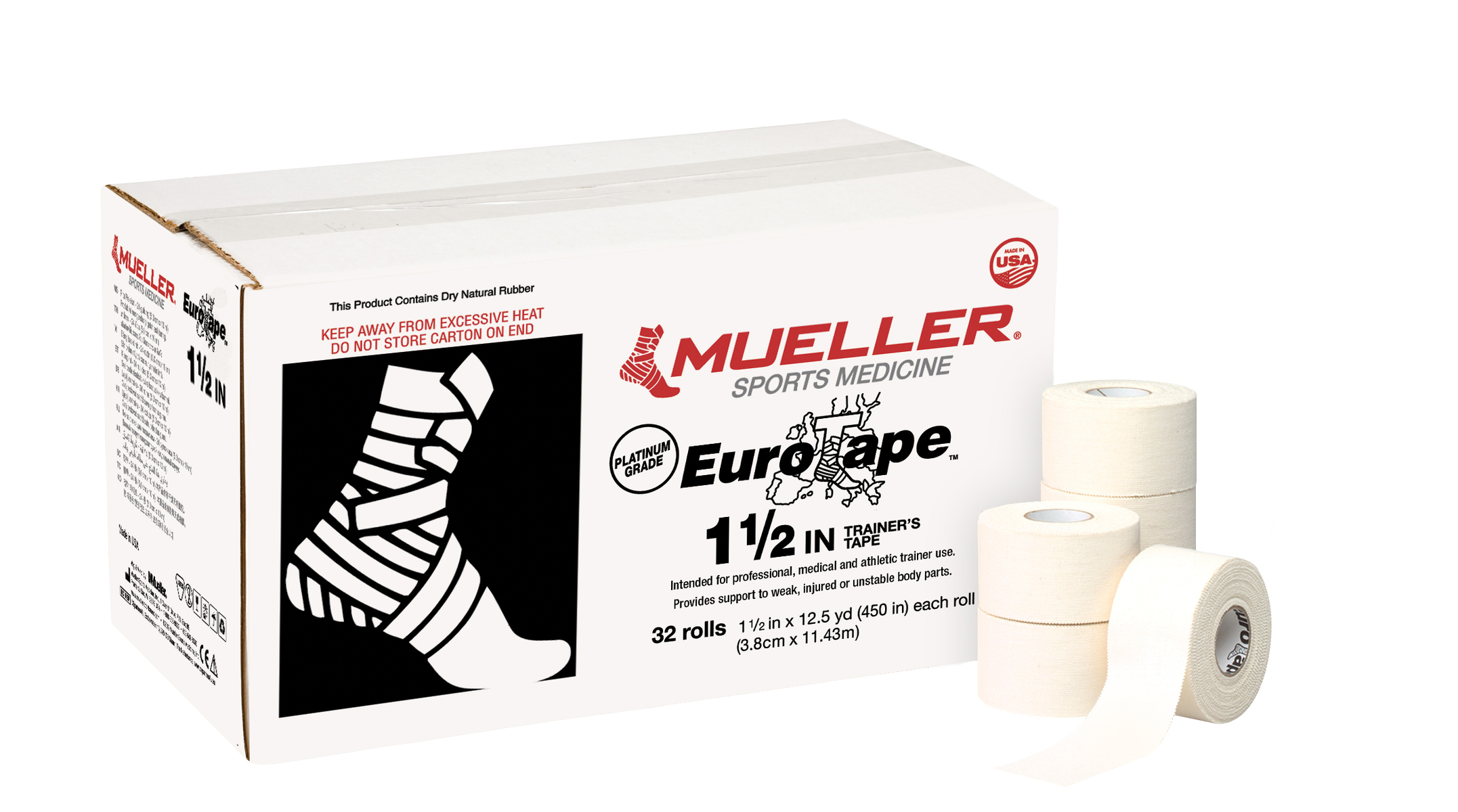 Mueller EuroTape Platinum Grade - 3,8cm 32 Rollen